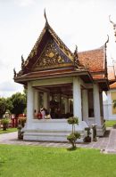Place for prayer on side of Klong, Bangkok